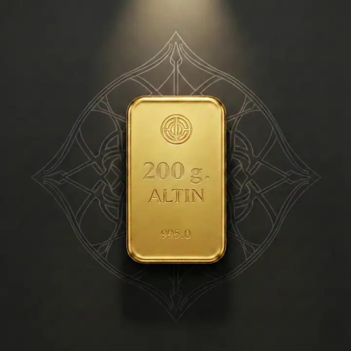 200 Gram Külçe Altın